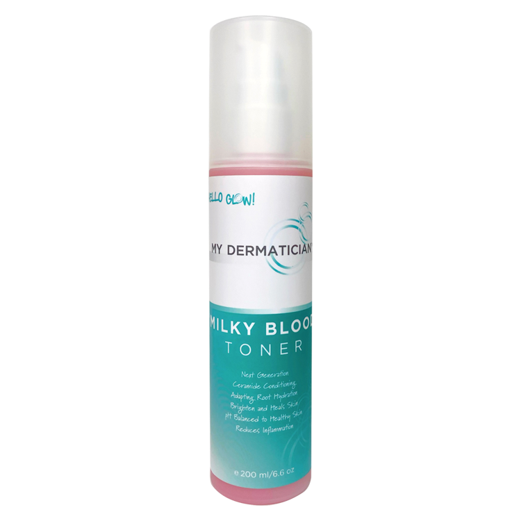milky blood toner bottle